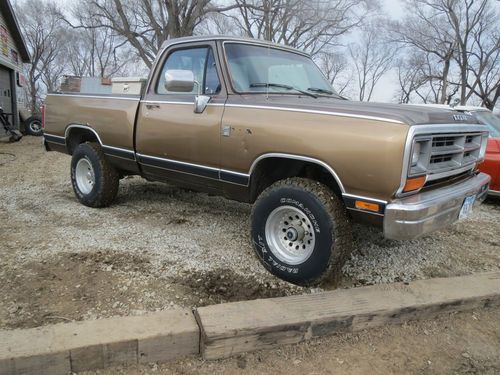 1989 dodge ram 1500 4x4 regular cab shortbox 318 auto original paint