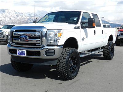Crew cab xlt lariat 4x4 powerstroke diesel shortbed low miles only 6k low price