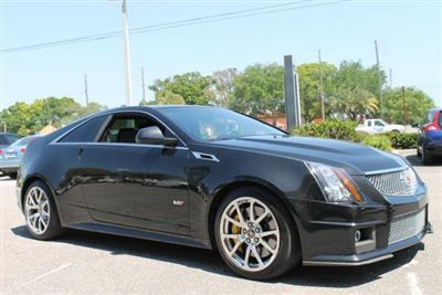 2012 black cadillac cts-v 2door coupe
