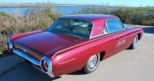 1963 ford thunderbird, heritage burgundy, cream leather, pristine condition