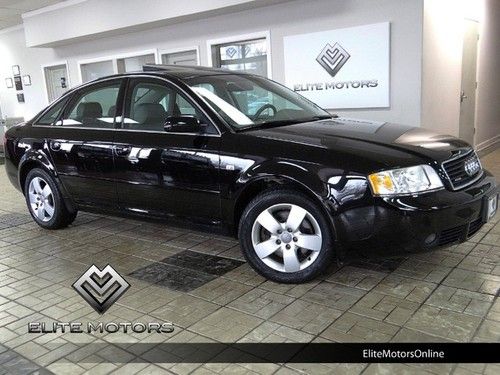 2003 audi a6 3.0l quattro htd sts moonroof woodgrain low miles trade