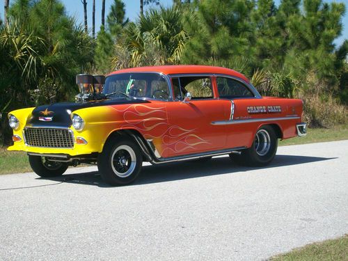 1955 blown bel air gasser hot street rod