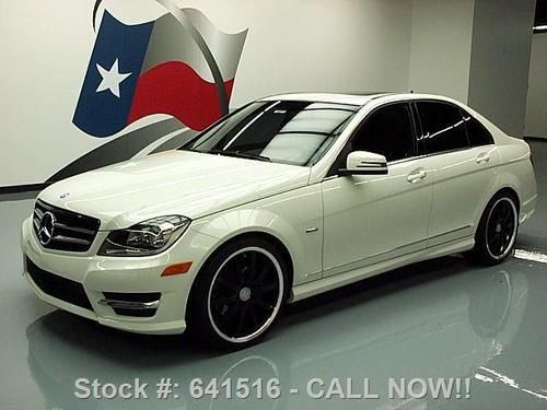 2012 mercedes-benz c250 sport turbo sunroof nav 13k mi! texas direct auto