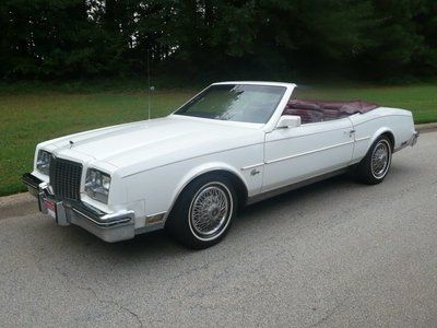 1982 buick riviera conv white red leather ac 140k miles atlanta history