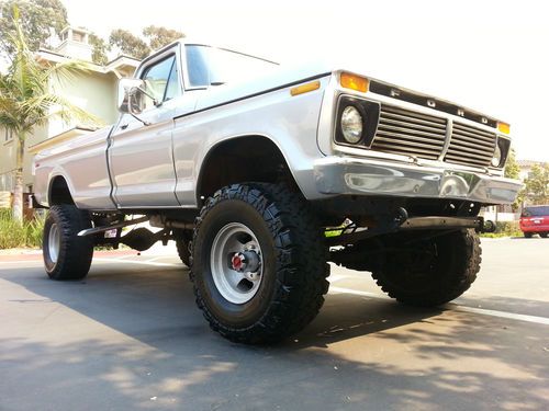 1976 ford f250 4x4 beast 6 inch lift 360 v8 automatic 4 bbl carb. highboy 4wd 76