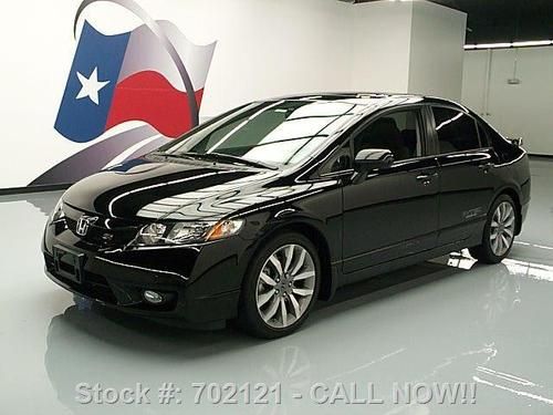 2011 honda civic si sedan 6-speed sunroof nav 10k miles texas direct auto