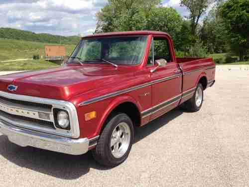 1969 CHEVY C10 CUSTOM SHORT BED    TOREADOR RED METALLIC, image 20