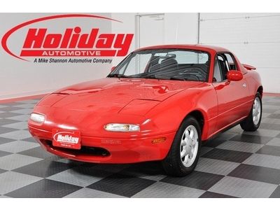 1991 mazda miata mx-5 convertible removable hardtop detachable 52888 miles red