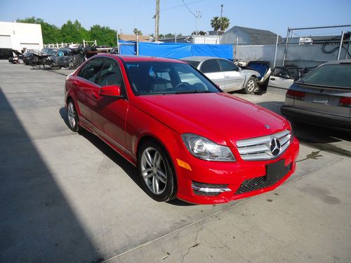 Mercedes benz  2013 red c250 4 door sport sedan