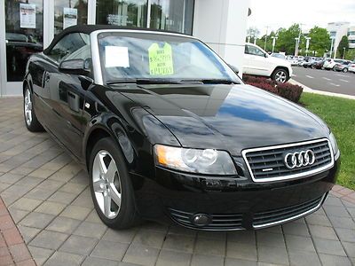 2004 audi a4 3.0l v6 quattro all wheel drive convertible bose stereo system