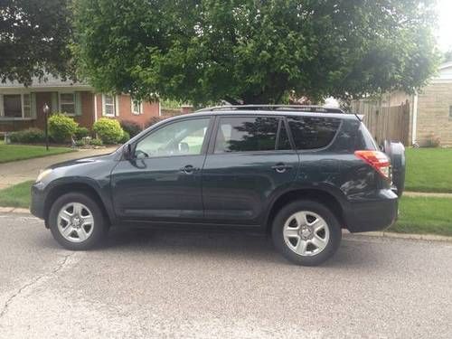 2010 toyota rav4 base sport utility 4-door 2.5l, color black forest pearl