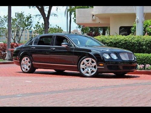 2007 bentley continental flying spur mulliner 1 owner black showroom