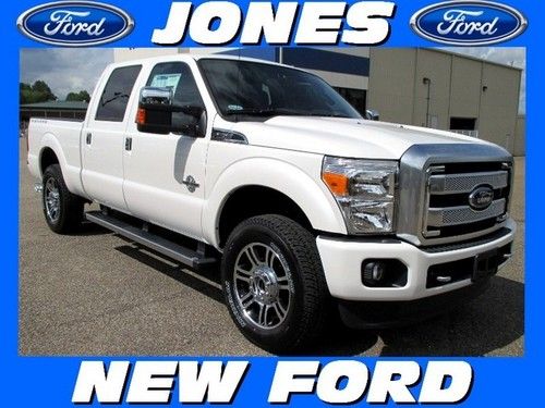 New 2013 ford super duty f-250 4wd crew cab platinum diesel msrp $64685 white