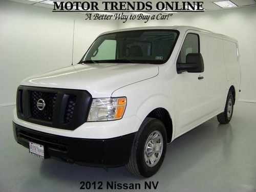 2012 nissan nv 1500 s low top cargo am fm cd vinyl seats ready to work 32k