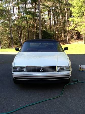 NO RESERVE - 1990 Caddy Allante Convertible, 112k, Pearl White, Black Leather, image 6
