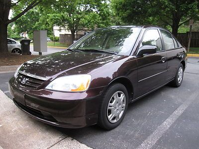 2001 honda civic no reserve