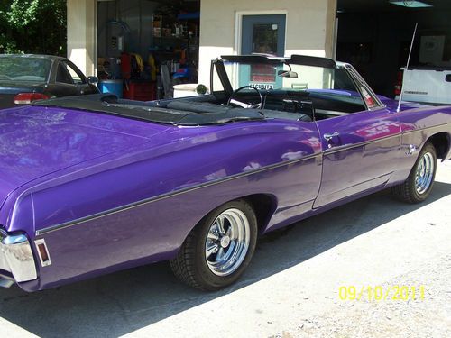 No reserve 1968 impala convertible 327 rag top auto a/c p/s p/b new top fresh 68