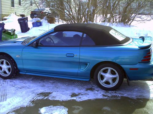 1994 Teal Mustang GT Convertible New Top, US $6,250.00, image 3