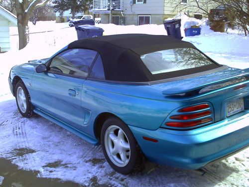 1994 Teal Mustang GT Convertible New Top, US $6,250.00, image 6
