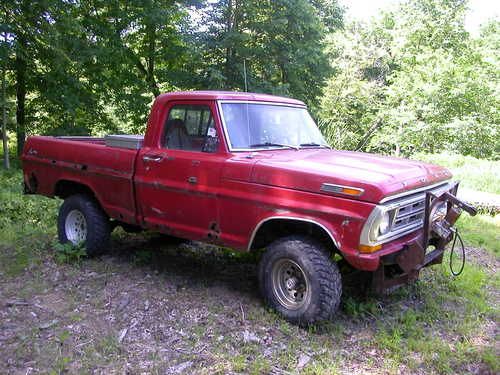 Ford 1972 f100 4x4 short bed 390 4 speed power steering power disk brakes truck