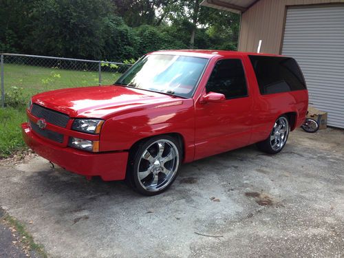 1996 chevrolet tahoe 04 front clip and custom paint on 22's
