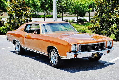 Beautiful bronze 72 chevrolet monte carlo coupe must see drives great no reserve