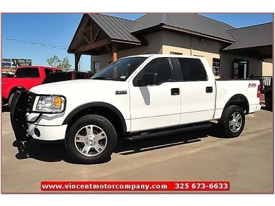 2008 ford f150 lariat 4x4 super crew cd ranch hand we finance low miles texas tr