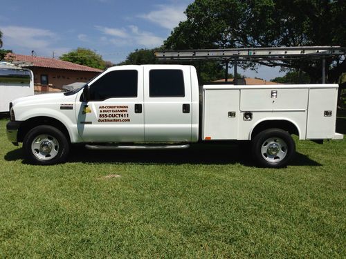 2006 ford f-350 4x4 super duty xl crew cab utility pickup 4-door 6.0l