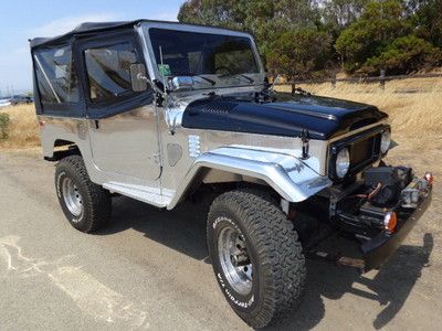 1979 toyota fj40 land cruiser - polished aluminum - nice - low reserve