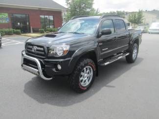 2009 toyota tacoma lifted 4x4 custom double cab sport trd v6 clean carfax bid !!