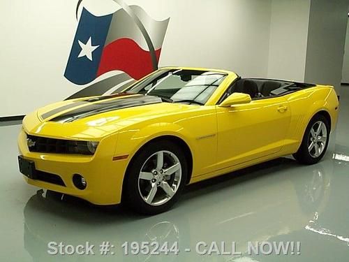 2012 chevy camaro convertible 2lt auto htd leather 7k!! texas direct auto