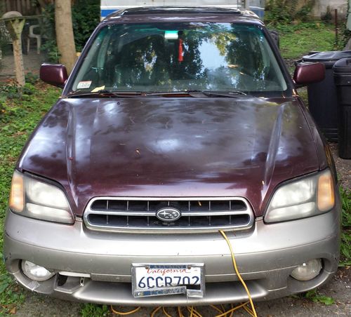 2000 subaru outback limited sedan 4-door 2.5l awd maroon