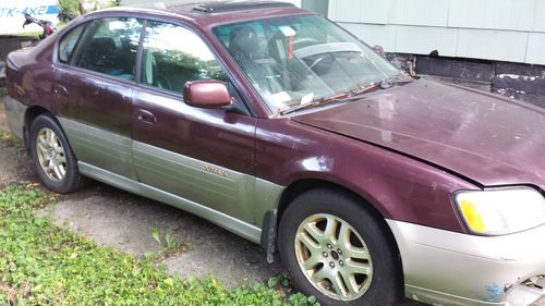 2000 Subaru Outback Limited Sedan 4-Door 2.5L AWD Maroon, US $1,750.00, image 2
