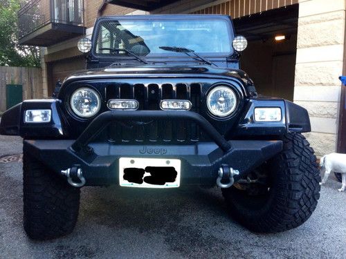 Low reserve, soft top, hard top, lifted, wrangler, black, custom, full doors, 33