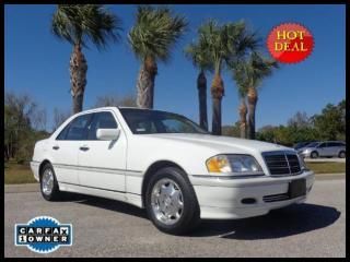 1999 mercedes c 230 kompressor leather/sunroof carfax certified fl 1 owner!