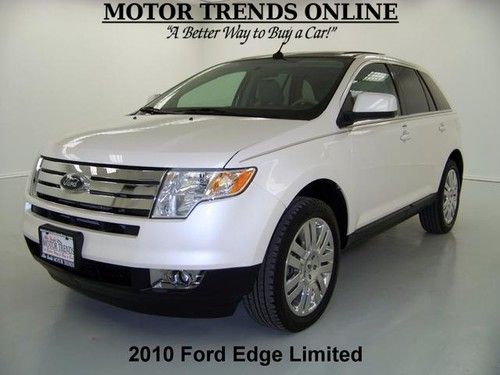 Limited navigation pano roof chrome wheels htd seats sync 2010 ford edge 49k