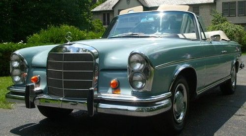 1966 mercedes 300se convertible cabriolet one owner 98,000 mi excellent cond nr