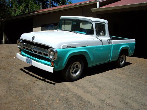 1957 ford f100 short wide bed truck
