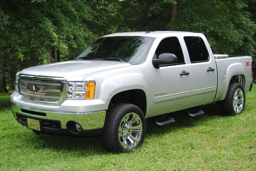 2012 gmc sierra 1500 sle crew cab pickup 4-door 5.3l silver