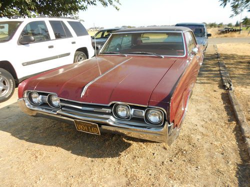 1967 oldsmobile cutlass supreme holiday sedan 330 high comp jet away a/c p/s p/b