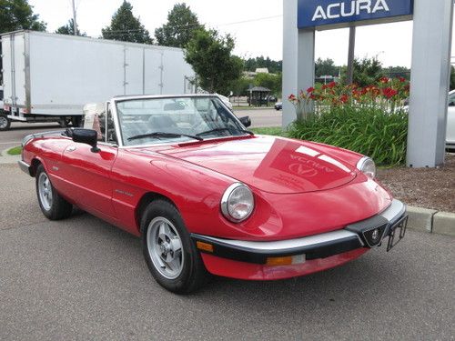 1987 alfa romeo spider veloce convertible