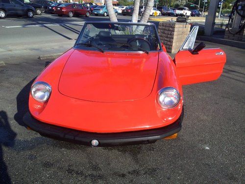 1978 alfa romeo spider veloce fuel injected red convertible
