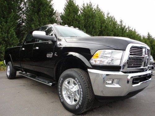 New 2012 dodge ram 3500 laramie longhorn chrome leather automatic limited slip