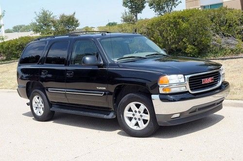 2005 gmc yukon slt, 2wd, leather, 2nd row buckets, black / beige, (214) 435-2917