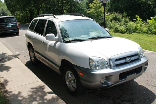 2005 hyundai santa fe lx 4wd nice 93600 miles white