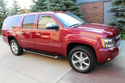 2007 Chevrolet Suburban Z71 Red 4x4 86k miles Warranty DVD Navi Leather Sunroof, US $28,775.00, image 13