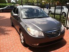 2007 grey hyundai elantra se sedan 4-door 2.0l leather sunroof cd clean