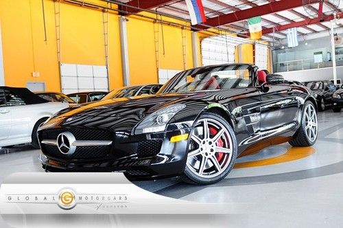 12 mercedes sls roadster 1-owner 9k bang-olufsen nav cam keyless pdc air-scarf