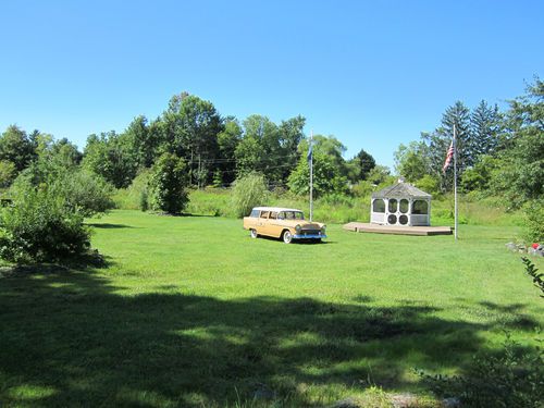 1955 chevy bel air station wagon, navajo tan and ivory white -close to excellent