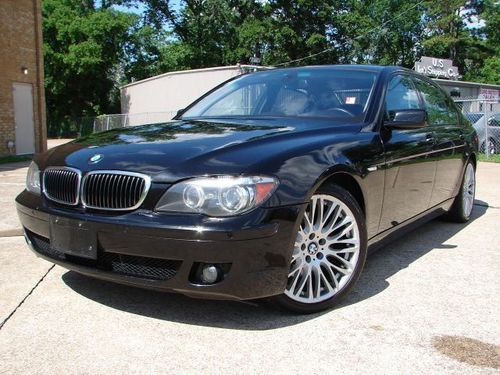 2007 bmw 750li w sport pkg navi lthr snrf comfort access shades xenon 6cd loaded